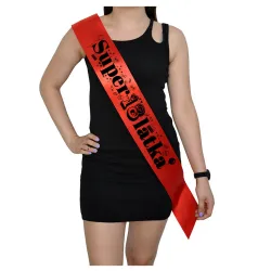 Szarfa CZERWONA Osiemnastka Super 18latka